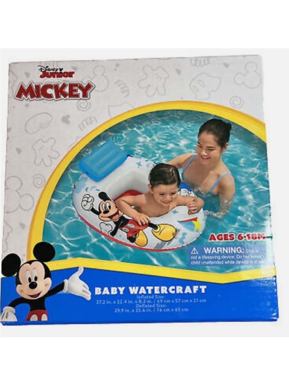 Disney Mickey Baby Watercraft Float - White & Blue